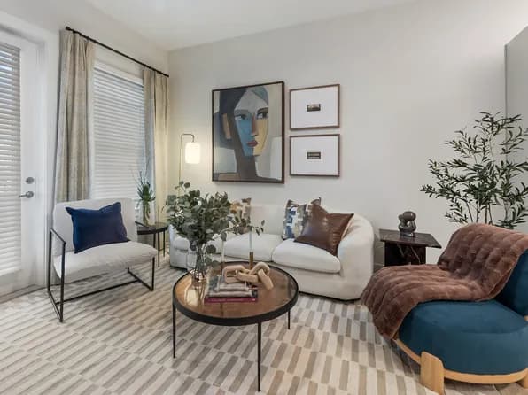A styled, comfortable common area in a North Path home